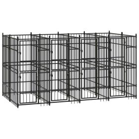Outdoor Dog Kennel Steel 79.3 ft² Outdoor Dog Kennel Steel 79.3 ft²
